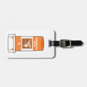 Wakeboarden is mijn medicijn bagagelabel (Voorkant horizontaal)