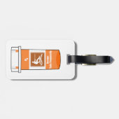 Wakeboarden is mijn medicijn bagagelabel (Achterkant horizontaal)