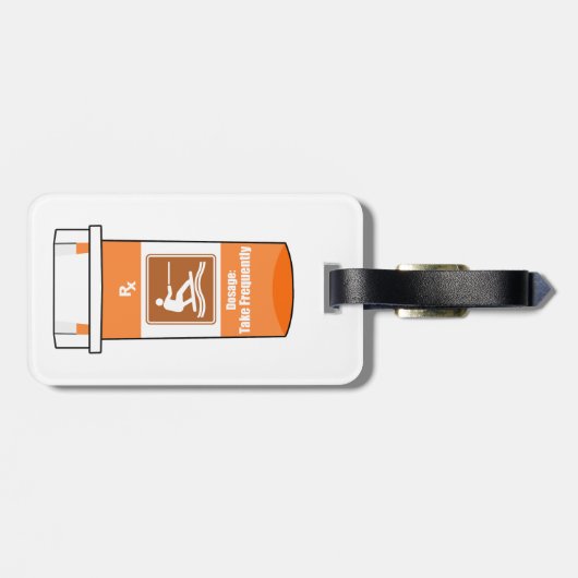 Wakeboarden is mijn medicijn bagagelabel (Achterkant horizontaal)