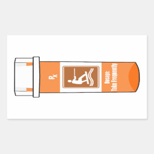 Wakeboarden is mijn medicijn rechthoekige sticker