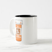 Wakeboarden is mijn medicijn tweekleurige koffiemok (Voorkant links)