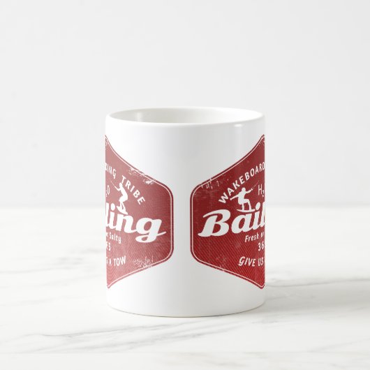 Wakeboarden op borgtocht koffiemok (Center)