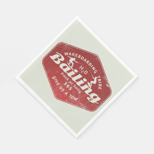 Wakeboarden op borgtocht servet (Hoek)