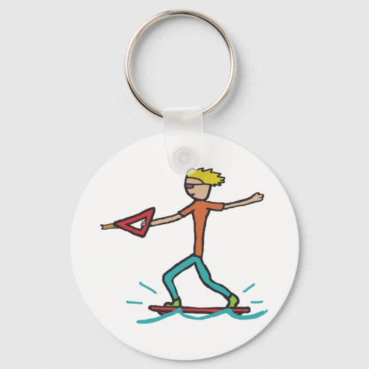 Wakeboarden Sleutelhanger (Voorkant)
