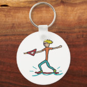 Wakeboarden Sleutelhanger (Achterkant)