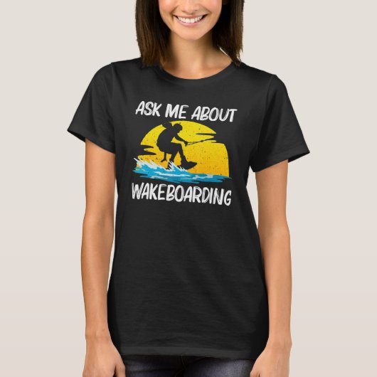 Wakeboarden voor mannen t-shirt (Voorkant)