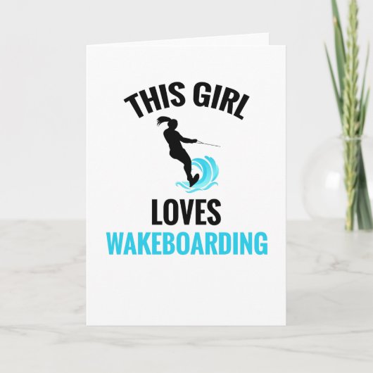 Wakeboarden voor vrouwen | wakeboarder kaart (Voorkant)