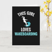 Wakeboarden voor vrouwen | wakeboarder kaart (Gele Bloem)