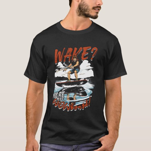 Wakeboarden Wakeboard Wake Meer Als Wowboard T-shirt (Voorkant)