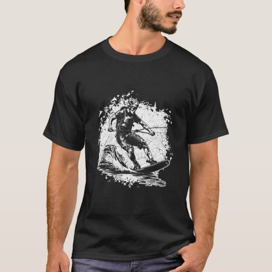 Wakeboarden Wakeboard Wakeboarder T-shirt (Voorkant)
