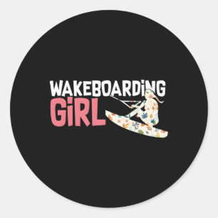 Wakeboarden Wakeboard Watersport Wakeboarder Ronde Sticker