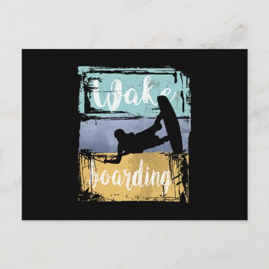 Wakeboarder Briefkaart (Voorkant)