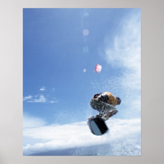 Wakeboarder Jumping Poster (Voorkant)