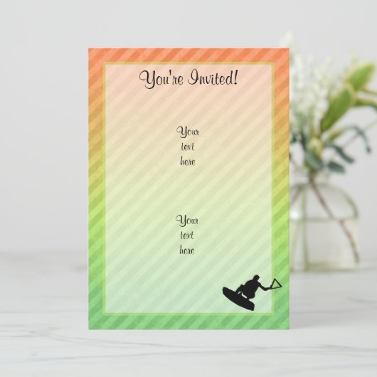 Wakeboarder Kaart (Staand voorkant)