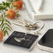 Wakeboarder; Koel zwart Sleutelhanger (Voorkant Rechts)