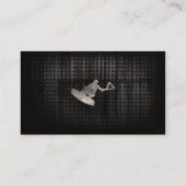 Wakeboarder; Koel zwart Visitekaartje (Achterkant)