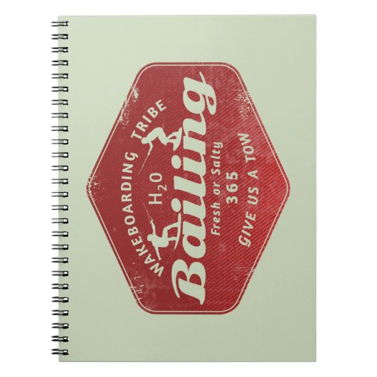 Wakeboarder Notitieboek (Voorkant)