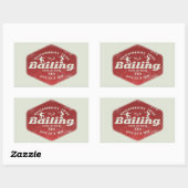 Wakeboarder Rechthoekige Sticker (Vel)