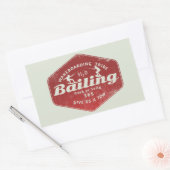 Wakeboarder Rechthoekige Sticker (Envelop)