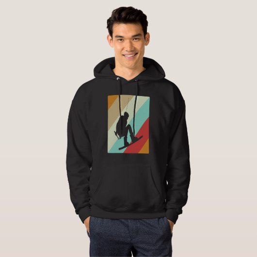 Wakeboarder Retro  Wakeboarding Hoodie (Voorkant volledig)