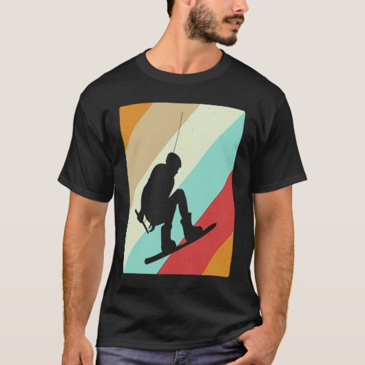 Wakeboarder Retro  Wakeboarding T-shirt (Voorkant)