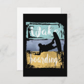 Wakeboarder RSVP Kaartje (Voorkant / Achterkant)