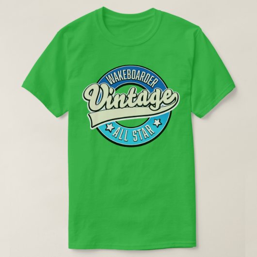 Wakeboarder Vintage All star T-shirt (Design voorkant)