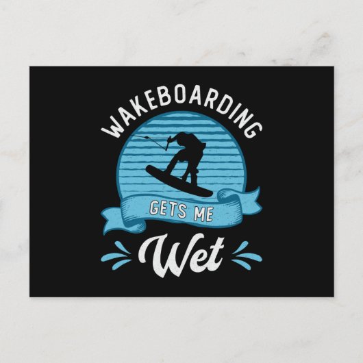Wakeboarder Wakeboard Briefkaart (Voorkant)