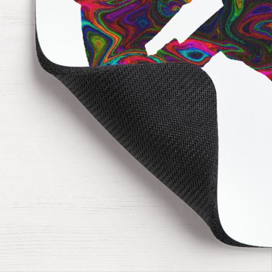 Wakeboarder Wilde Kleuren Muismat (Hoek)