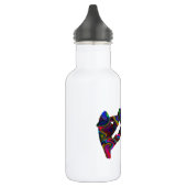 Wakeboarder Wilde Kleuren Waterfles (Links)