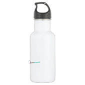 Wakeboarder Wilde Kleuren Waterfles (Achterkant)