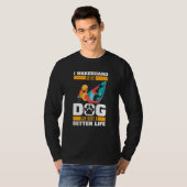 Wakeboardhond Wakeboarder Wakeboarden T-shirt (Voorkant volledig)