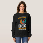 Wakeboardhond Wakeboarder Wakeboarden Trui (Voorkant volledig)