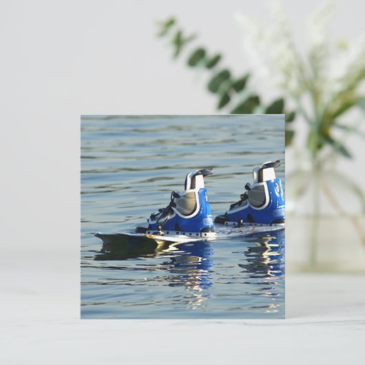 Wakeboarding 360 Invitation Kaart (Staand voorkant)