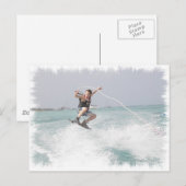 Wakeboarding Briefkaart (Voorkant / Achterkant)