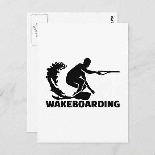 Wakeboarding Briefkaart (Voorkant / Achterkant)