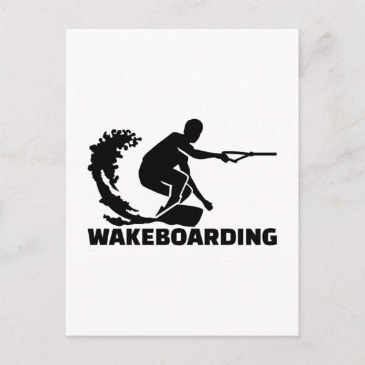 Wakeboarding Briefkaart (Voorkant)