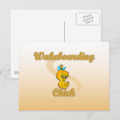 Wakeboarding Chick Briefkaart (Voorkant / Achterkant)