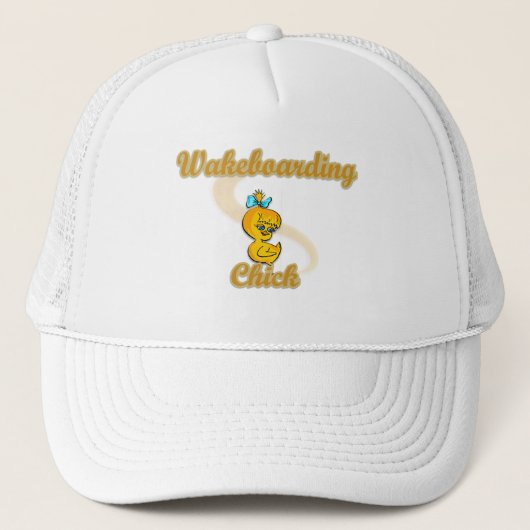 Wakeboarding Chick Trucker Pet (Voorkant)