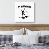 Wakeboarding-Gezegden | Wakeboarder Sports Gifts Canvas Afdruk (Insitu (Slaapkamer))