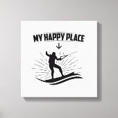 Wakeboarding-Gezegden | Wakeboarder Sports Gifts Canvas Afdruk (Voorkant)