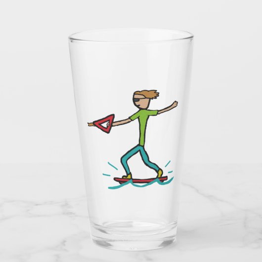 Wakeboarding Glas (Voorkant)