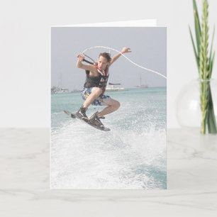 Wakeboarding Greeting Card Kaart