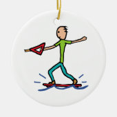 Wakeboarding Keramisch Ornament (Voorkant)