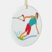 Wakeboarding Keramisch Ornament (Rechts)