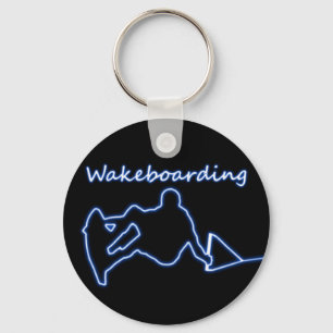 Wakeboarding Neon Sleutelhanger