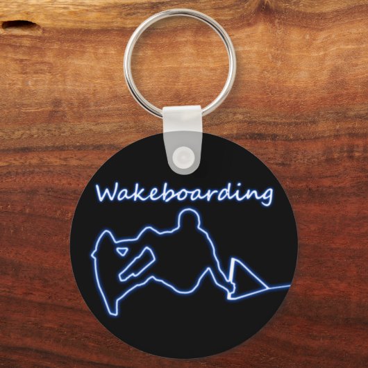 Wakeboarding Neon Sleutelhanger (Voorkant)