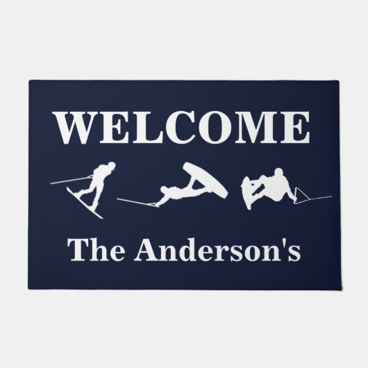 Wakeboarding Persoonlijke Doormat Deurmat (Voorkant)
