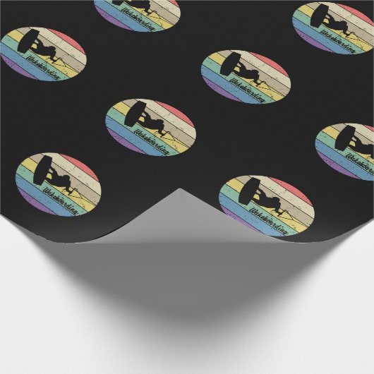 Wakeboarding Retro Cadeaupapier (Hoek)