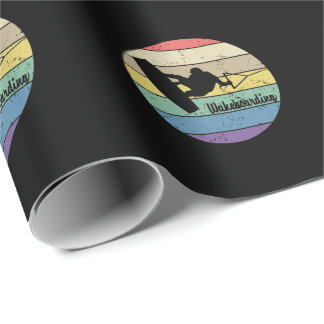 Wakeboarding Retro Cadeaupapier